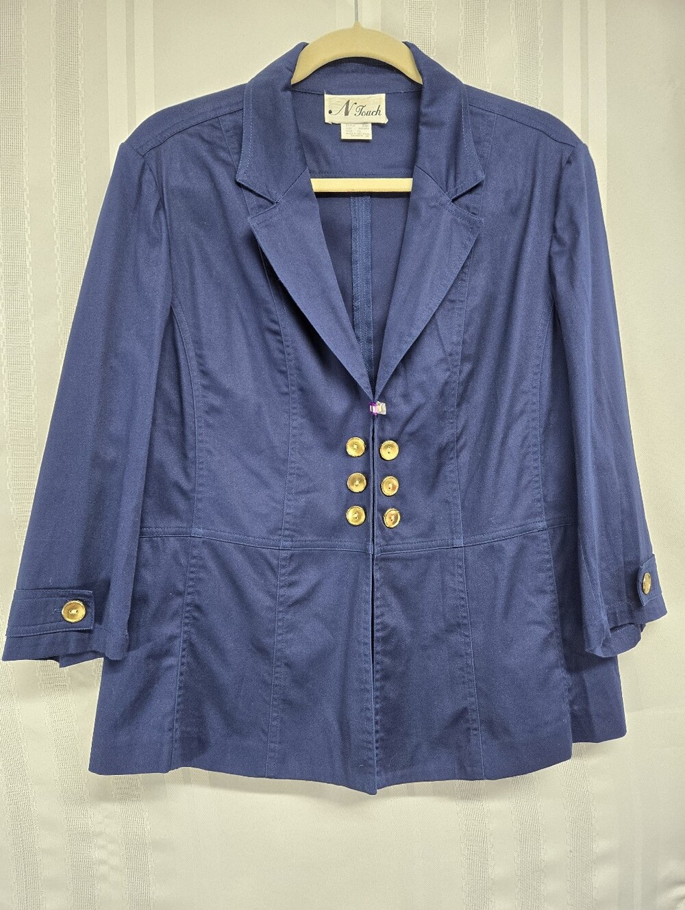 NTOUCH WOMEN'S NAVY BLUE BLAZER SIZE 10